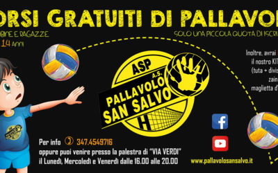 Corsi gratuiti di pallavolo